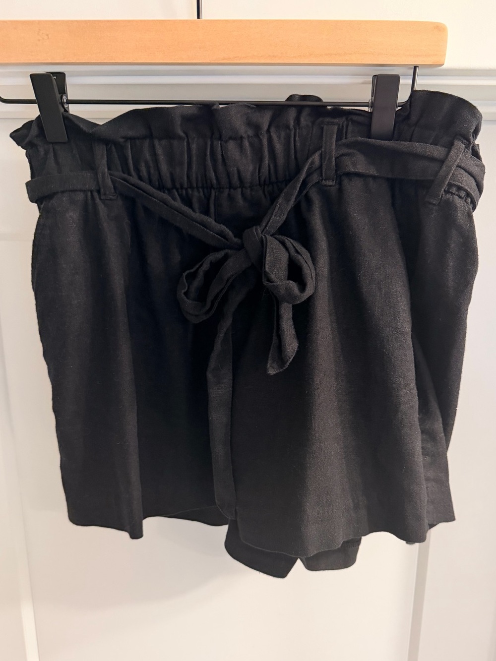 Old Navy Black Linen Shorts